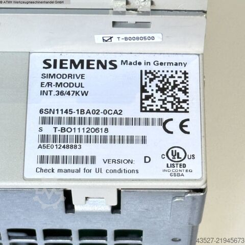 Elektronica / PLC-besturingen SIEMENS 6SN1145-1BA02-0CA2