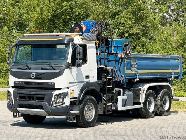 Gru montata su autocarro VOLVO FMX 410 Kipper 4,90m *PM 18.5 TP/FUNK *6x4