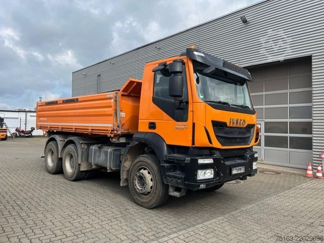 Camião basculante IVECO TRACKER AD380T/P 500 3-Achs Kipper Bordmatik lin