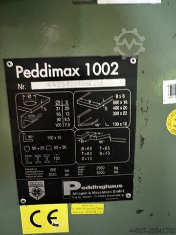 Section steel shear Peddinghaus Peddimax 1002