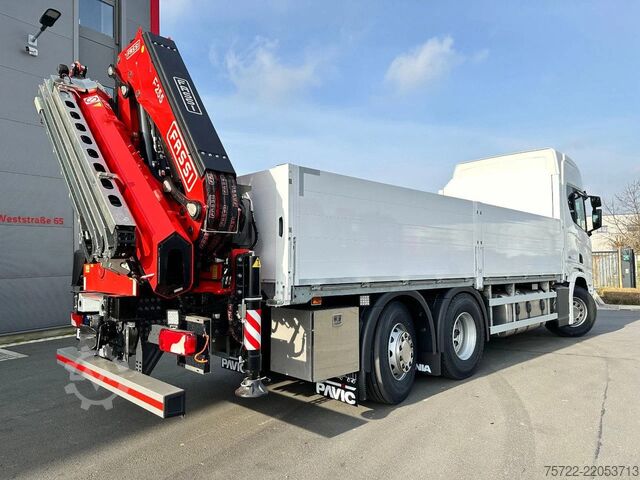 Yükleme platformu Scania R560 6x2-4 BL Baustoff-Pritsche FASSI 2.24