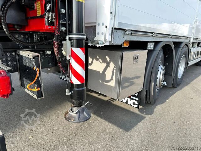 Yükleme platformu Scania R560 6x2-4 BL Baustoff-Pritsche FASSI 2.24
