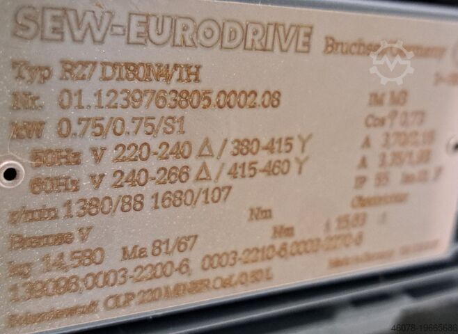 Förderband Gurtförderer Gurtband Transnorm GF 14800-700-600