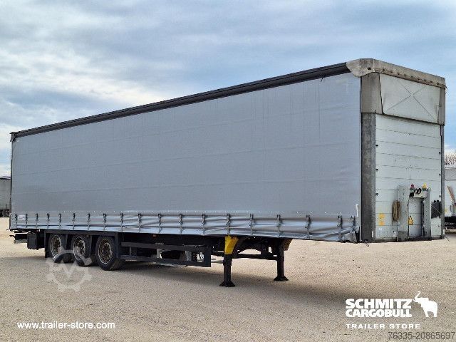 Open semitrailer with tarp Schmitz Cargobull Curtainsider Mega