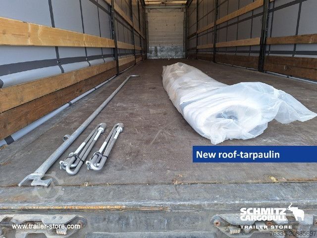 Open semitrailer with tarp Schmitz Cargobull Curtainsider Mega