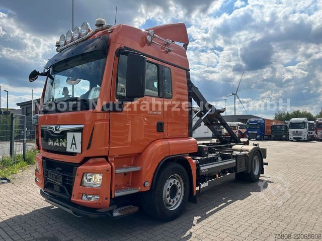 Kroghejselastbil MAN TGS 18.500 Abroller HIAB XR72 CITY Navi LGS