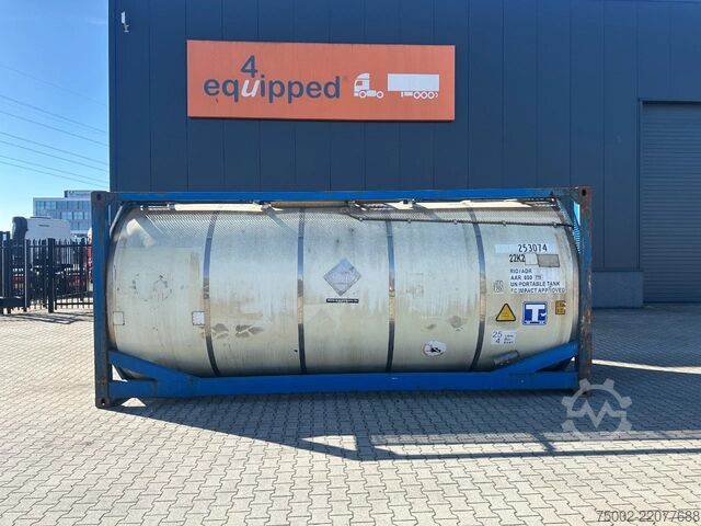 Cisternový kontejner CIMC 20FT ISO 25.01L / UN T11 / 5Y+CSC-TEST: 05/2027