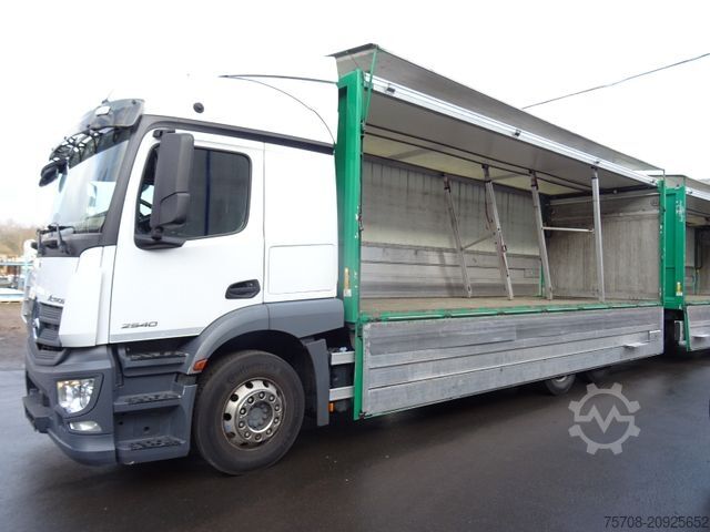 Φορτηγό μεταφοράς ποτών MERCEDES-BENZ 2540 Actros*kpl. Zug*Schwenkwand*38 Pal.*2x LBW