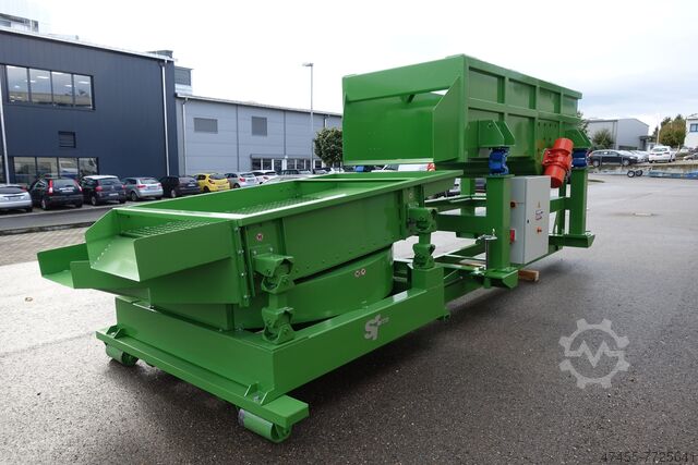 Siebanlage für Hackschnitzel, semi-mobil S&F GmbH - Siebmaschinen u Fördertechnik