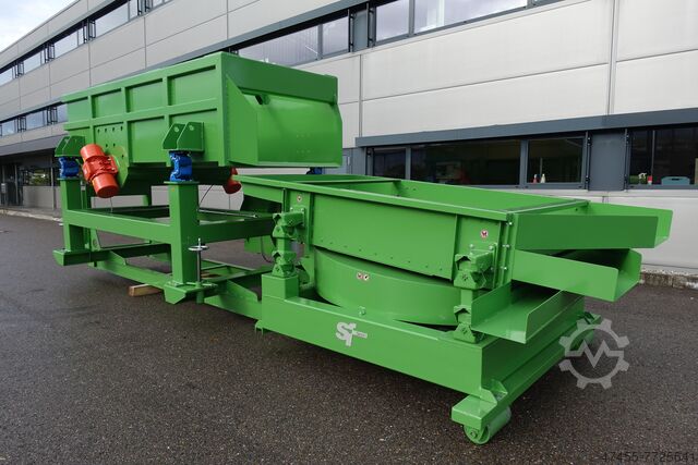 Siebanlage für Hackschnitzel, semi-mobil S&F GmbH - Siebmaschinen u Fördertechnik