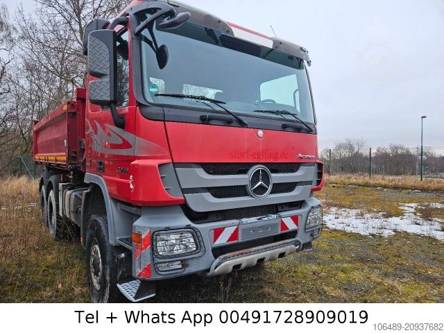 Camión volquete trilateral MERCEDES-BENZ 3346 K 6X6   Blatt / Blatt Bordmatik 2 Stück