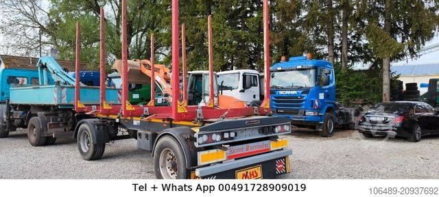 Przyczepa do transportu drewna  MHS  P020  KL18     *TOP ZUSTAND*