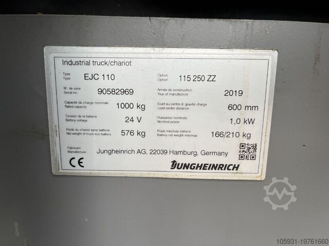 Stapelaar Jungheinrich EJC110