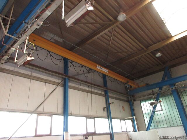 Kraanloopkat, hallenkraan, rail 9550 mm ABUS Hallenkran Brückenkran Kran ELV 2t ABUS GM Kettenzug 2000Kg Spur 14m