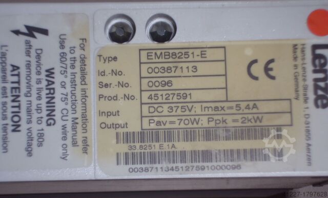 Brake module Lenze EMB8251-E