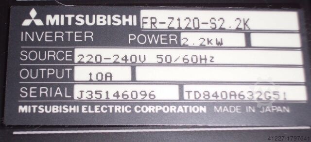 Frequency converter 2.2 kW Mitsubishi FR-Z120-S2.2K