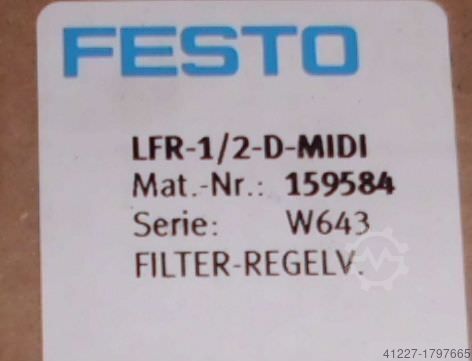 Bakım ünitesi Filtre Kontrol vanası Festo LFR-1/2-D-MIDI