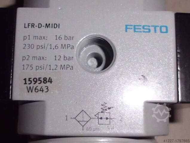Bakım ünitesi Filtre Kontrol vanası Festo LFR-1/2-D-MIDI