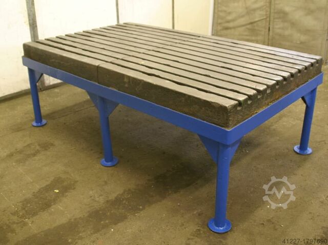 Spændeplade med T slids Stolle 2250/1100/H820 mm