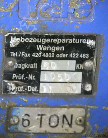 Lever chain hoist 6 ton Yale Kettenlänge 16 m