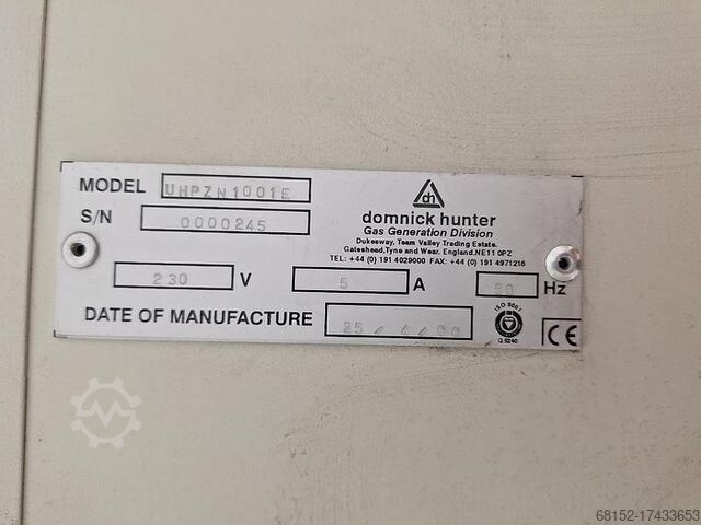 Kvävegenerator Domnick Hunter Nitrox Z UHPZN1001