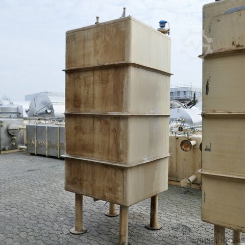 Cuve rectangulaire de 2500 litres en acier inoxydable V2A  9528