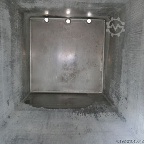 Cuve rectangulaire de 2500 litres en acier inoxydable V2A  9528