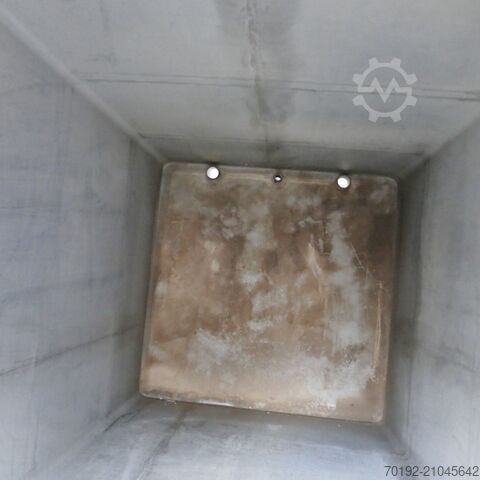 Cuve rectangulaire de 2500 litres en acier inoxydable V2A  9528