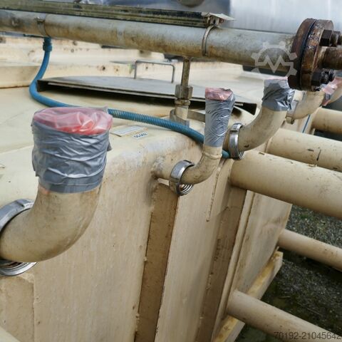 Cuve rectangulaire de 2500 litres en acier inoxydable V2A  9528