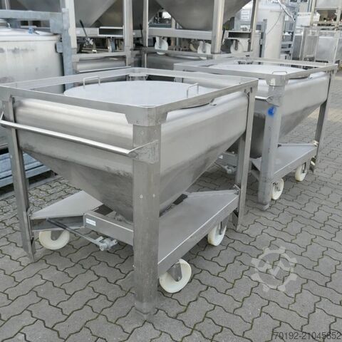 Conteneur mobile pour vrac de 570 litres en V2A UCON 9517