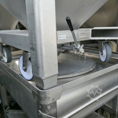 Conteneur mobile pour vrac de 570 litres en V2A UCON 9517