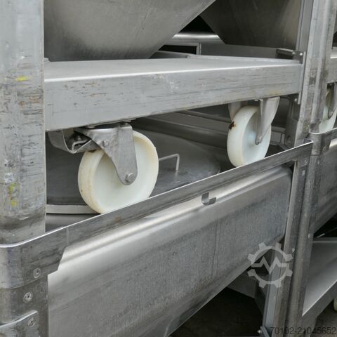 Conteneur mobile pour vrac de 570 litres en V2A UCON 9517