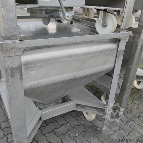 Conteneur mobile pour vrac de 570 litres en V2A UCON 9517