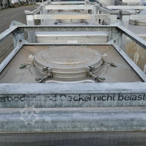 1000 liter IBC container gemaakt van V2A Umformtechnik Hausach (UCON) 9516