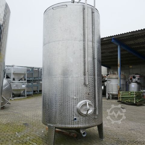 Réservoir de stockage de 10 000 litres en V2A (acier inoxydable alimentaire)  9513