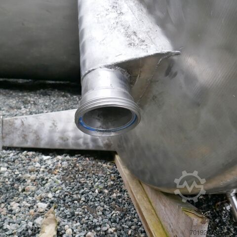 Réservoir de stockage de 10 000 litres en V2A (acier inoxydable alimentaire)  9513