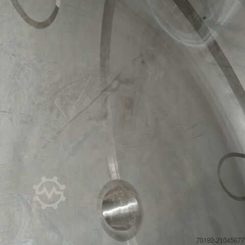 11 800 literes élelmiszeripari tárolótartály V2A rozsdamentes acélból  9512