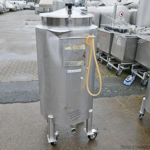 300 literes, V2A rozsdamentes acélból készült, gurulós tartály  9502