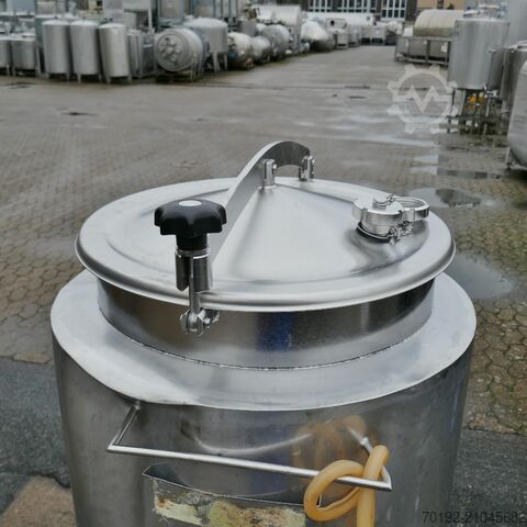 300 literes, V2A rozsdamentes acélból készült, gurulós tartály  9502