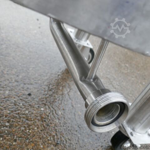 300 literes, V2A rozsdamentes acélból készült, gurulós tartály  9502