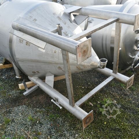 3000 liters trykbeholder i V4A rustfrit stål Waldner 9492