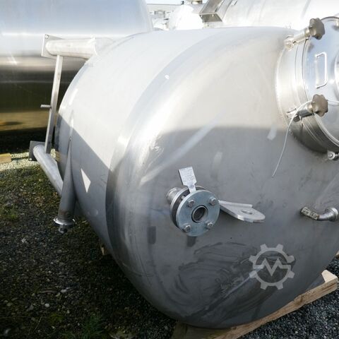 3000 liters trykbeholder i V4A rustfrit stål Waldner 9492