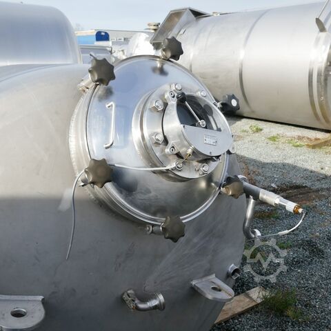 3000 liters trykbeholder i V4A rustfrit stål Waldner 9492