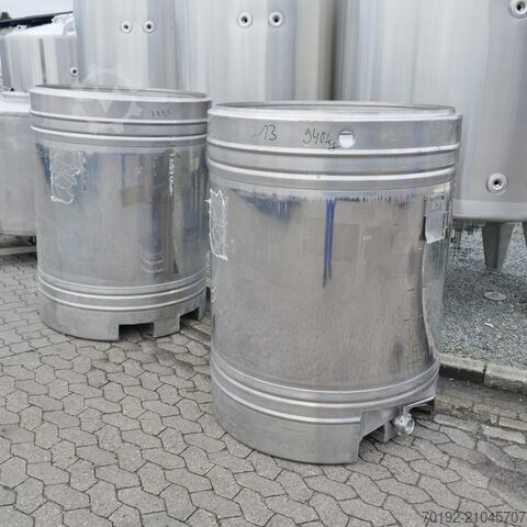 1000 literes kerek tartály V2A anyagból Schwarz 9465