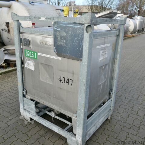 1000 liter IBC container gemaakt van V2A Umformtechnik Hausach (UCON) 9458