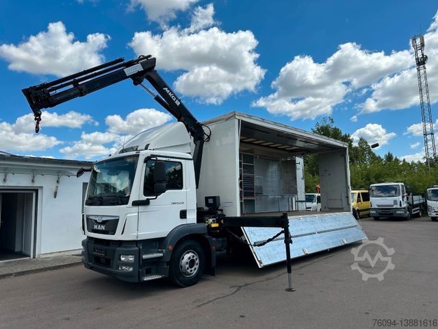 Autolaadkraan MAN TGM 15.250 Koffer KRAN 14m FUNK EDSCHA