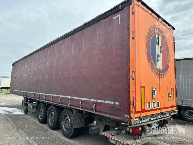 Brandalı açık yarı römork Schmitz Cargobull Semitrailer Curtainsider Standard Hayon