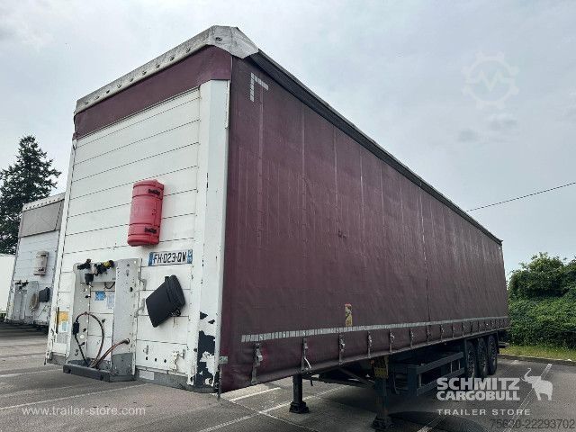 Brandalı açık yarı römork Schmitz Cargobull Semitrailer Curtainsider Standard Hayon