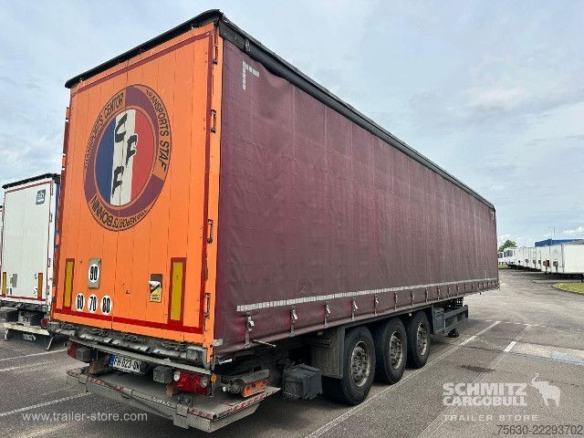 Brandalı açık yarı römork Schmitz Cargobull Semitrailer Curtainsider Standard Hayon