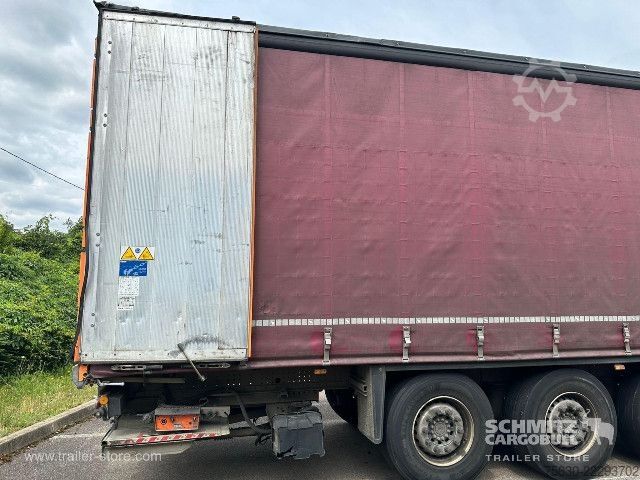 Brandalı açık yarı römork Schmitz Cargobull Semitrailer Curtainsider Standard Hayon
